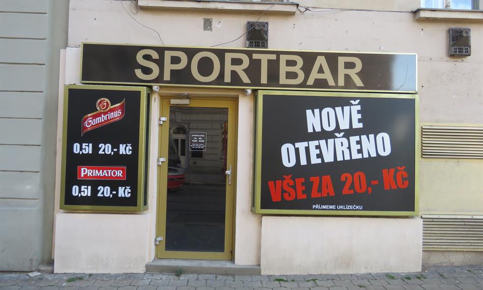 sportbar zvenku