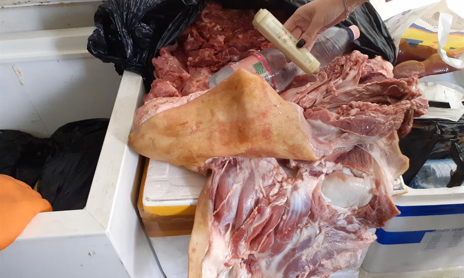 závadné vepřové maso