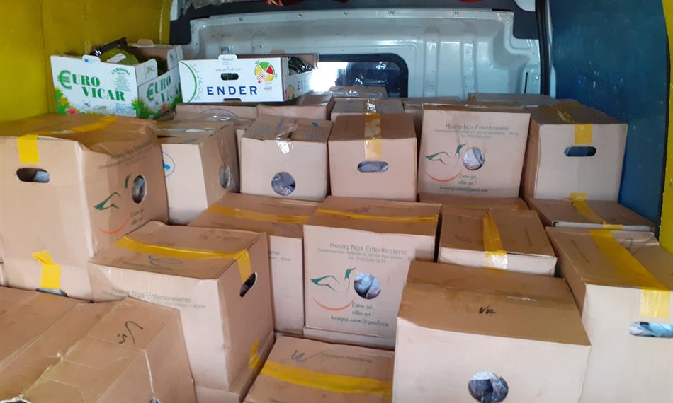 pohled do nákladního prostoru dodávky