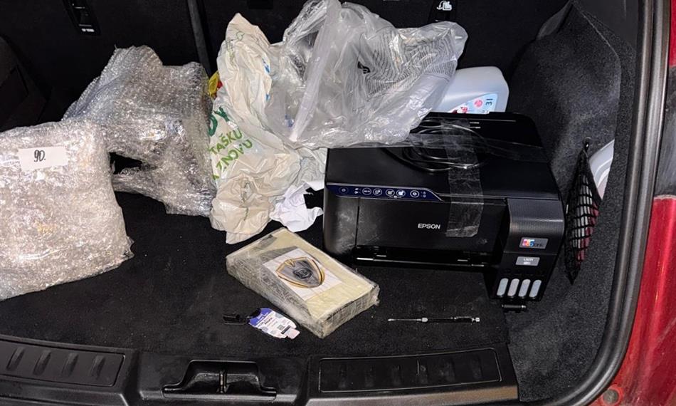 kokain v zavazadlovém prostoru