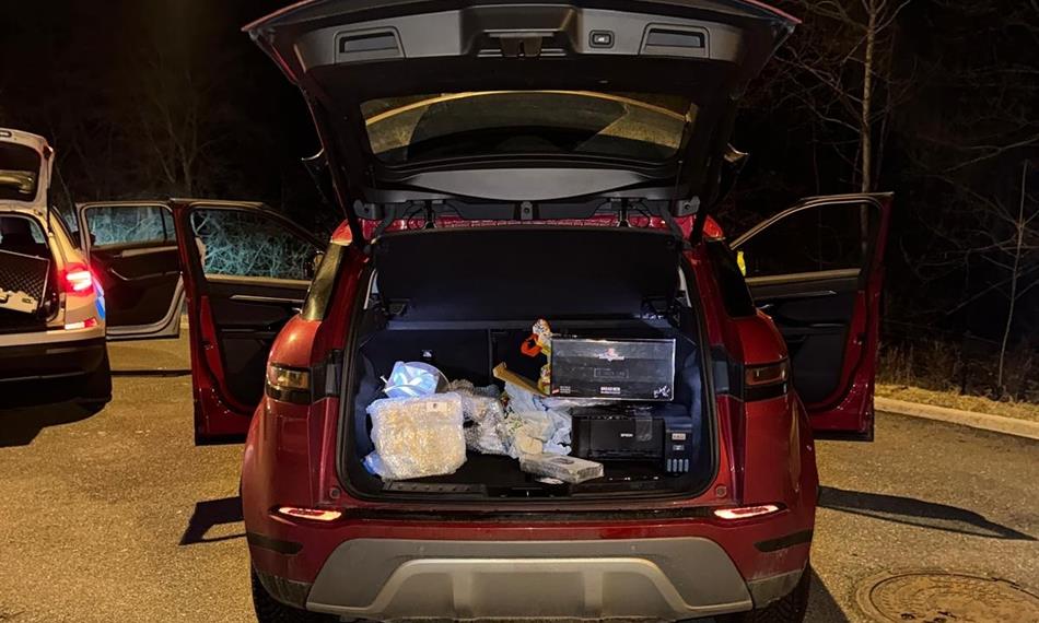 kokain v zavazadlovém prostoru