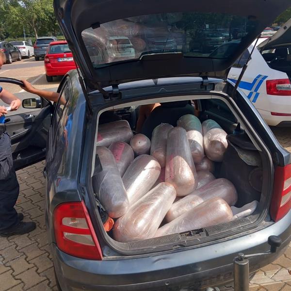 Kebab v kufru automobilu 