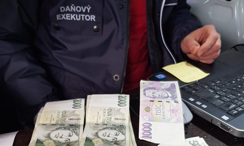 výběr peněz z exekuce