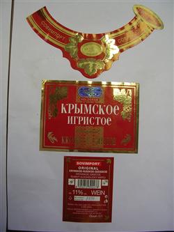 originální etiketa-červené