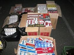 zajištěné neznačené cigarety